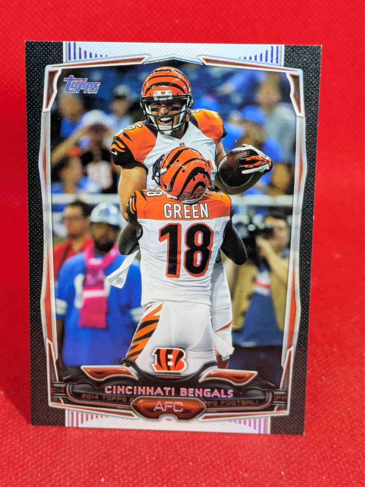 2014 Topps AJ GREEN & TYLER EIFERT #251 Black Variant/59 Cincinnati BENGALS Team