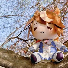 Cute Anime Style Plush Doll Sitting Stuffed Toy Soft Cartoon Gift