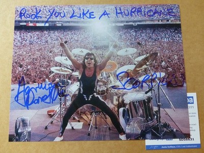 SCORPIONS Herman Rarebell signed Autogramm signiert auf 20x25 cm Foto  ACOA  COA