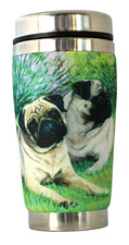 Pug 16 OZ travel mug,made in USA