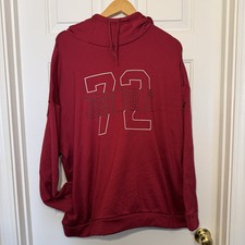 Nike Dri-Fit 72 Just Do It Pullover Red Hoodie Size XXL Sweatshirt
