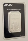 5 oz Silver Bar - APMEX (TEP Packaging)-Free Shipping