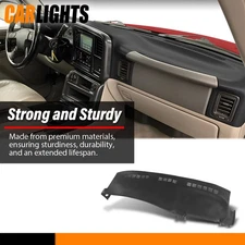 Molded Dash Cover Overlay Black Fit For 1999-06 Silverado 1500 2500 Tahoe Sierra
