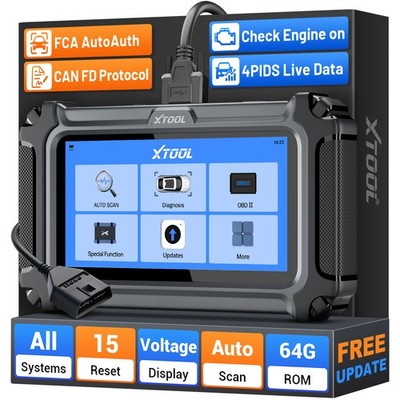 2026 XTOOL D6 OBD2-Scanner Diagnosegerät Vollsystem-Scanwerkzeug mit 15 Resets