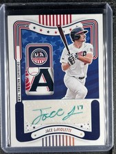 LaViolette, Jace - 2024 USA Baseball Stars & Stripes - Swatch/Autograph - 1/4