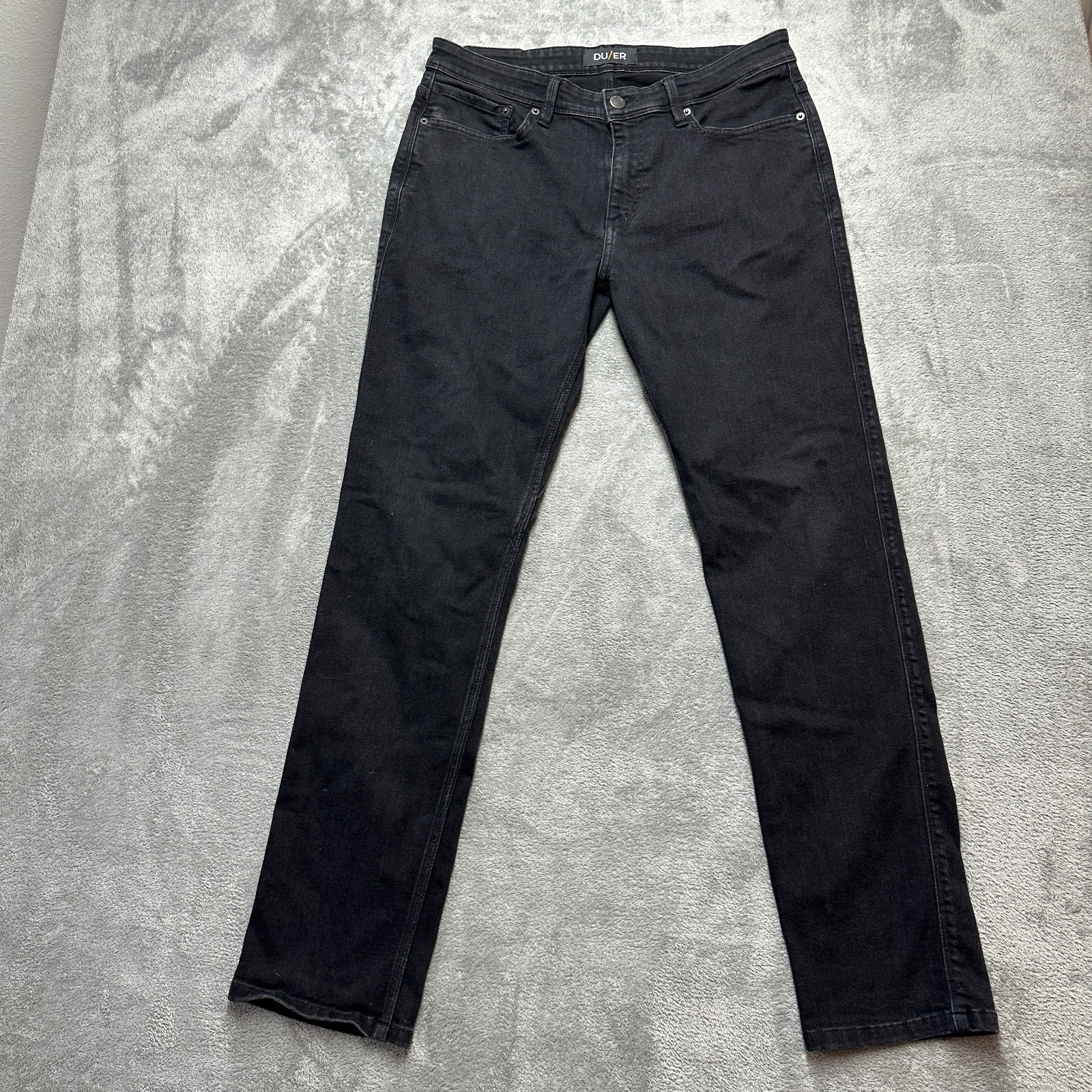 DU/ER L2X Slim Fit Jeans Men’s 34x32 Stretch Performance Denim Casual Black