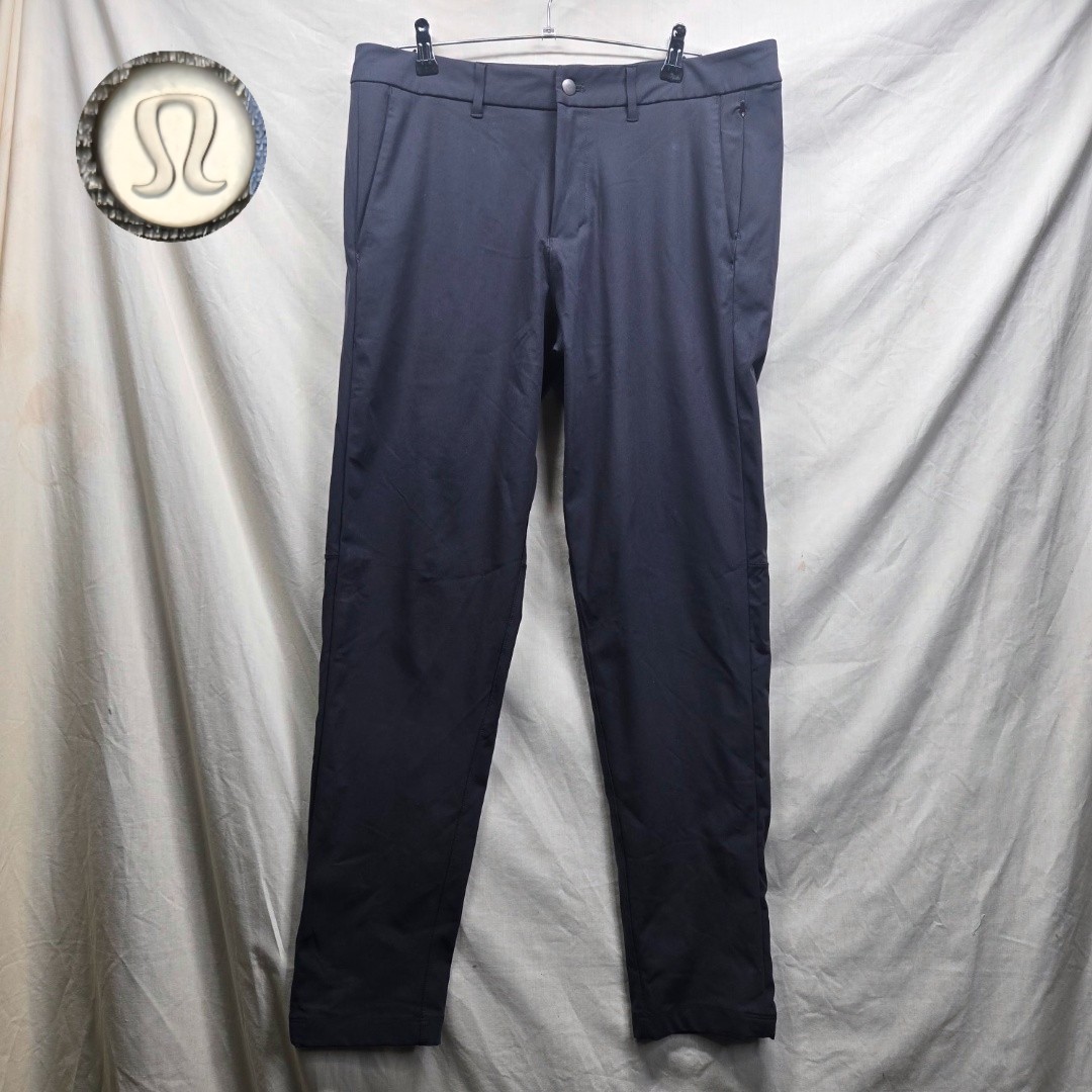 Lululemon Pants Mens 34 Dark Gray Stretch Slim ABC Trouser Warpstreme Athletic