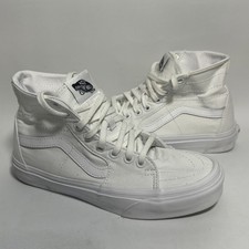 Vans SK8-HI All White Hi Top Skateboard Shoes - 500714 Men's 5 Women's 6.5