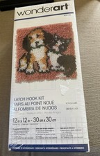 CARON  BEST FRIENDS Latch Hook Kit  12"x12" Dog  Cat Theme  Sealed NEW