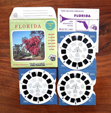 VIEW-MASTER Florida, Vacationland Series, FLA123, 1955, 3 Reel Set