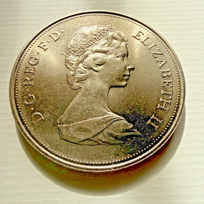 Medaille Großbritannien Elizabeth und Philip 1947-1972; 25 Jahre Silber-Jubiläum - Bild 1 von 3