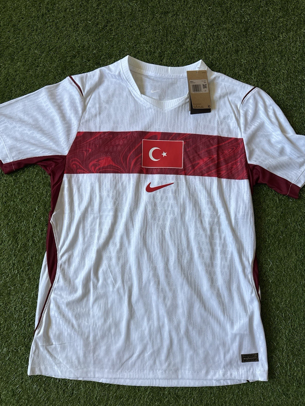 Nike Maillot Turquie Extérieur 2020-2021 blanc/rouge manches courtes Homme 2XL
