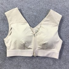 Tommie Copper Shoulder Support Sports Bra Womens Large Zip Front Activewear Gym