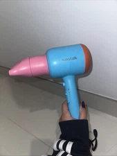 WavyTalk Professional Hair Dryer Blue & Pink w/ Blow Dryer QL-5917BDC 1875W