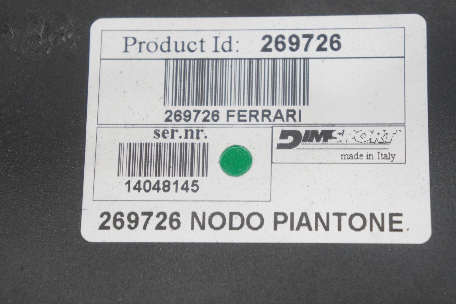 Steering Column Node Computer Control Module ECU 269726 Ferrari 458 Challenge