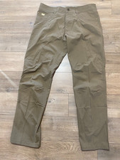 Kuhl Revolvr Mens 36X34 Chino Khaki Brown Hiking Casual Cargo Patina Dye Pant