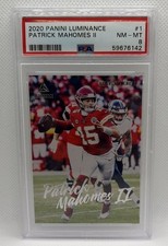 2020 Panini Luminance - Patrick Mahomes II #1 PSA 8 CHIEFS