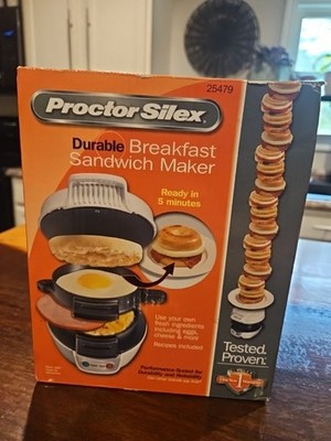 Proctor Silex 25479 Breakfast Sandwich Maker - White