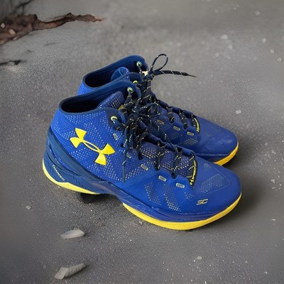 4101 Under Armour UA SC30 Curry 2 Warriors Blue Taxi 1259007-422 Men s Size 11.5