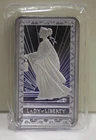 Suisse Pamp Lady of Liberty  .999 Fine Silver Bar 10 Troy Oz. in Plastic.