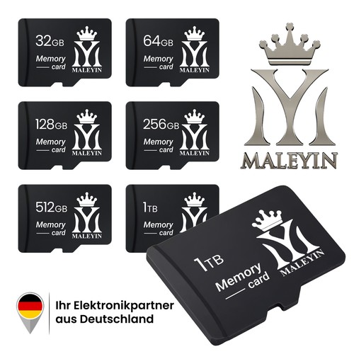 Maleyin Micro-SD Speicherkarte 32 64 128 256 512 GB UHS-I High Speed 100 MB/s - 第 1/6 張圖片