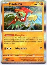 Hawlucha 118/198 Rare Scarlet & Violet Pokemon Holo Near Mint