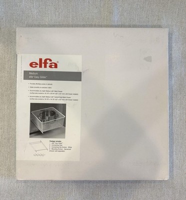 Elfa Medium Easy Glider W/ Clips & Screws New 234548