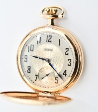 1925 Elgin 7 Jewel Open Face Gold Filled Pocket Watch WATCH419