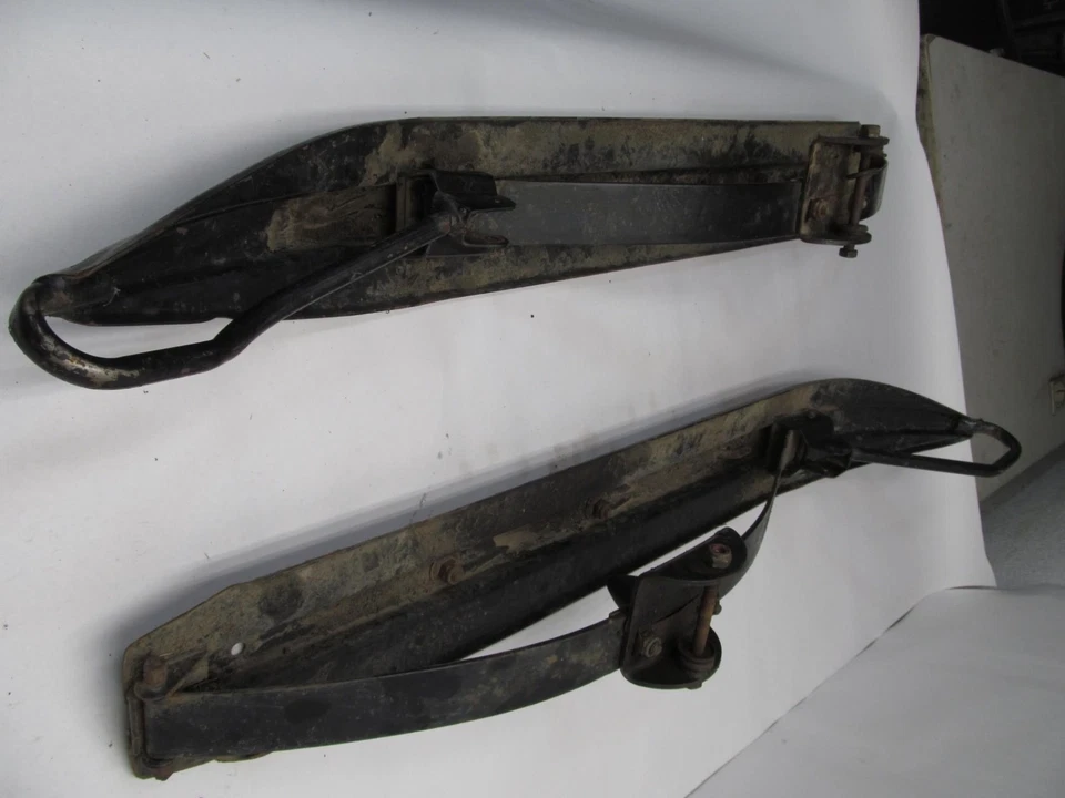 Ski-Doo Safari Saga 377 1989 OEM esquís de metal Foto 4 de 4