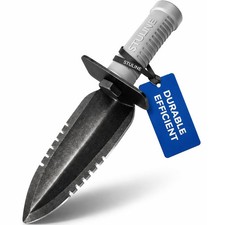 Metal Detector Shovel, Heavy Duty Double Serrated Edge Digger, Metal Detectin...