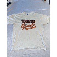 Vintage 1992 Tampa Bay Giants T-Shirt Single Stitch Hanes 50/50 Made in USA