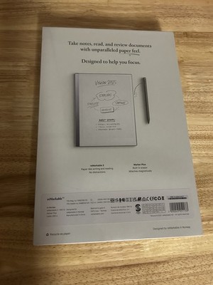 Remarkable Solutions reMarkable 2 Gray Tablet Touchscreen Wi-Fi w/ Marker Plus