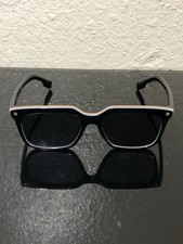 BURBERRY BE4337 379887 Black Square Men's 56 mm Sunglasses Wear on Left Temple 