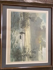 Rare John P. Cowan OFF BASE Lithograph Print 1972 - Signed - Framed Autograph