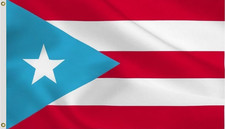 3X5 FT Light Blue Puerto Rico Flag - Puerto Rican PR National Flags,100D Thick P