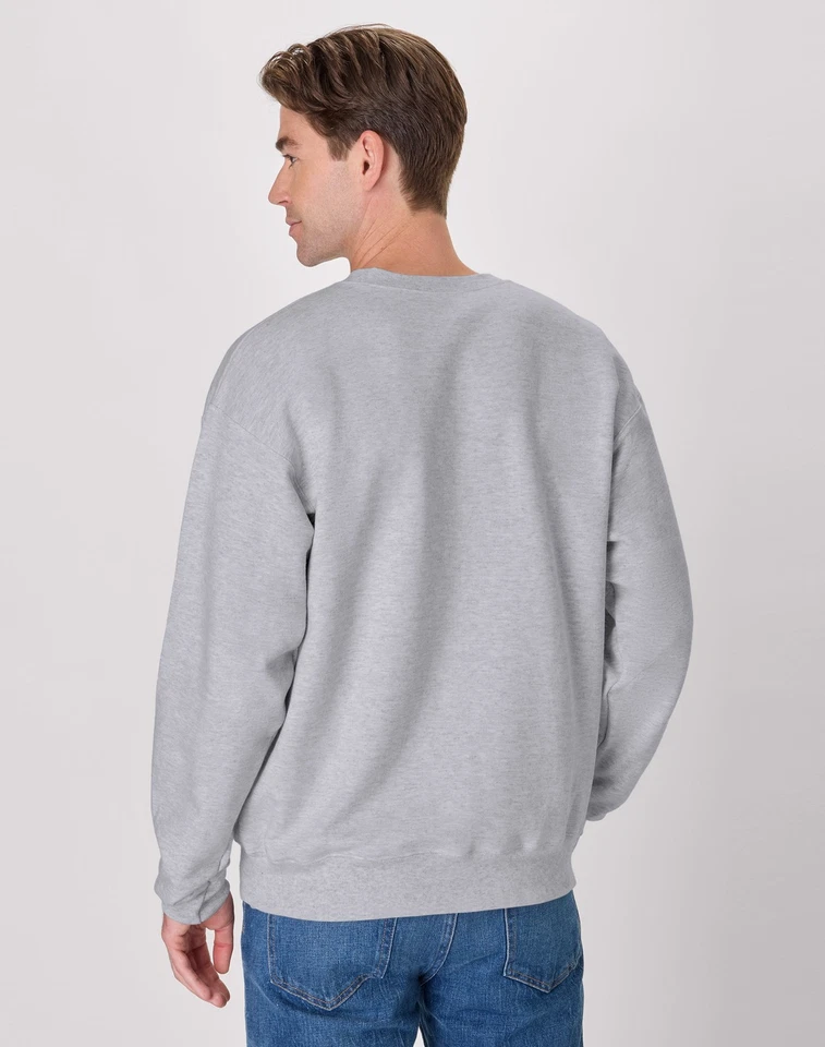 Hanes Sweatshirt Mens Heavyweight Cotton Fleece Crewneck Ultimate Standard S-3XL