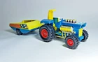 Matchbox Super Kings K3 Mod Tractor Lesney England 1973 Stars and Stripes USA