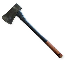 Vintage 28" Axe with 5 Lb Plumb Rafting Axe Head Smooth Poll Single Bit