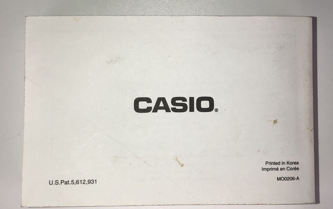 Casio Manual Module 2271 For ProTrek PRG-40 *MANUALUSER