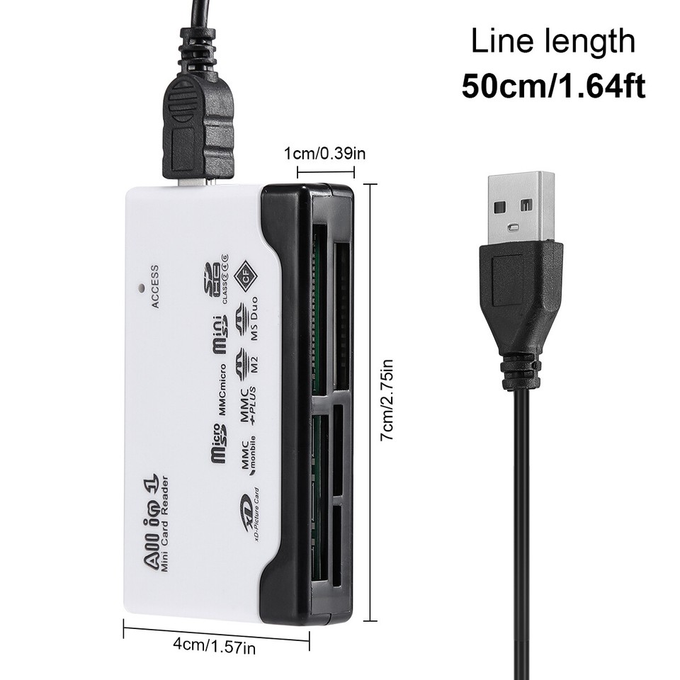 6 In 1 Lettore Di Schede SD USB 3.0 5 Gbit/s Per TF/SD/MS/M2/XD/CF - Foto 6