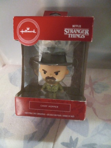 Hallmark Ornament Netflix Stranger Things Chief Hopper Red Box Christmas