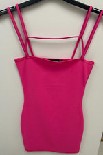 Ladies Pretty Little Thing Pink Strappy Mini Dress Size 8