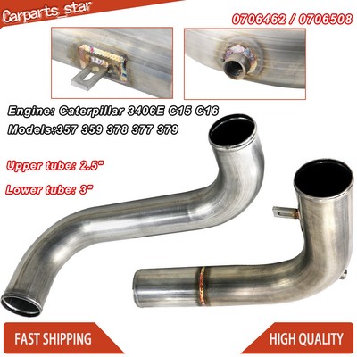 Tubes De Refroidissement (Upper & Lower) En Inox Pour Peterbilt 379 Avec Moteur Cat C15/C16/3406E - Neufs, Garantie 1 An