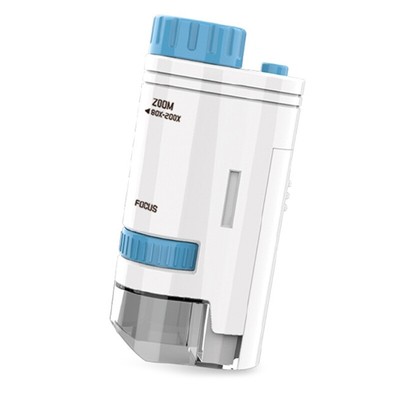 Portable Microscope Kids 200XPocket Microscope Mini Microscope with LED Light