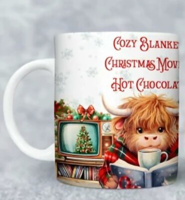 Weihnachten Highland Kuh Tee Kaffeebecher Weihnachten Kühe Geschenke Highland Cow 