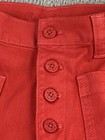 Ralph Lauren Womens Button Front Cotton Stretch Pants Red Size 30 Waist 32" EXC — photo 4