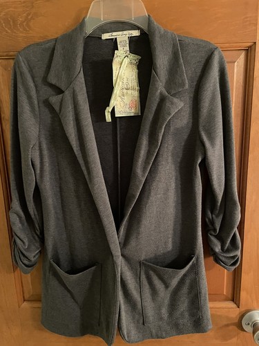 Blazer Court Femme En Cuir Auburn - Marque American Rag Cie - Taille S (Small)