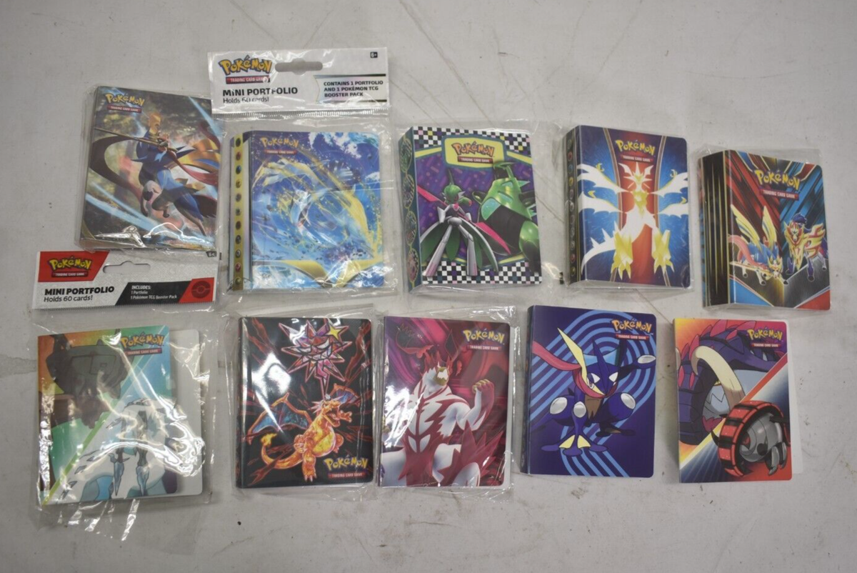 Pokemon TCG Mini Portfolio Card Holder Binder Holds 60 Cards Lot of 10 |  eBay