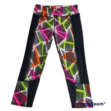 FABLETICS Leggings Size XS Women's Multicolor Print Athletic Capri Yoga Pants 