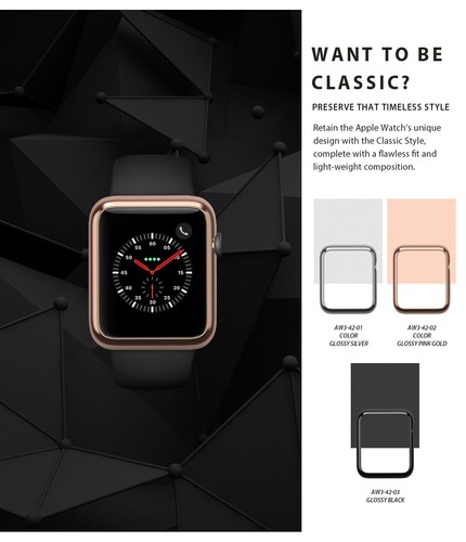 For Apple Watch Series 3 / 2 / 1 Case (38mm, 42mm) | Ringke Bezel Styling Cover - Picture 139 of 228